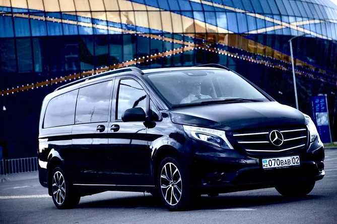 Almaty Airport Transfer Mercedes V-Class - What the airport pickup looks like