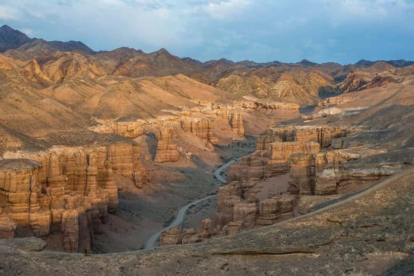 Almaty: Charyn Canyon, Kolsai & Kaindy Lakes Tour - Charyn Canyon: dramatic rock walls and a UAZ ride