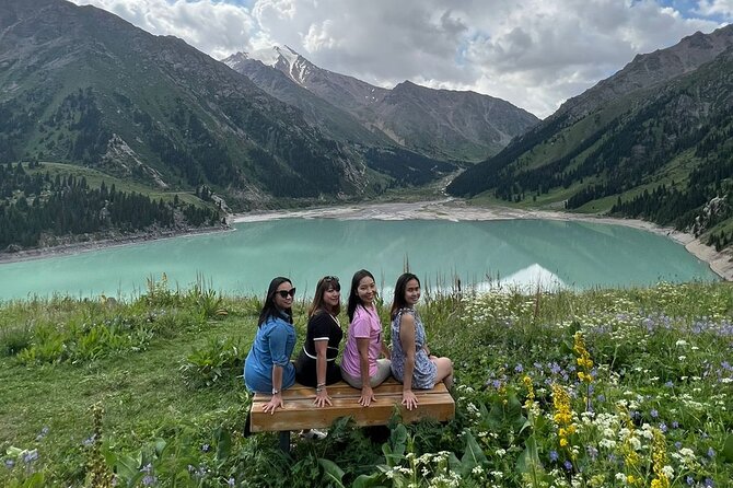 Almaty lake - The Girl’s Tears waterfall and mountain river