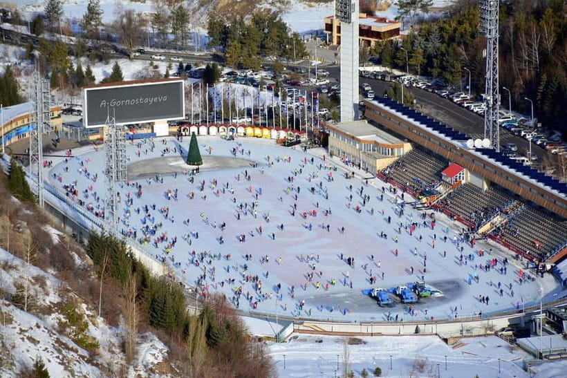 Almaty: Medeu, Shymbulak, and Koktobe Day Tour - Medeu, Almaty’s high-altitude ice rink