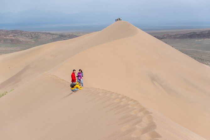 Altyn Emel, Singing Dune, Charyn canyon, Kolsay, Kaindy lake 4 days tour - Day two: the Singing Dune and the sound of sand