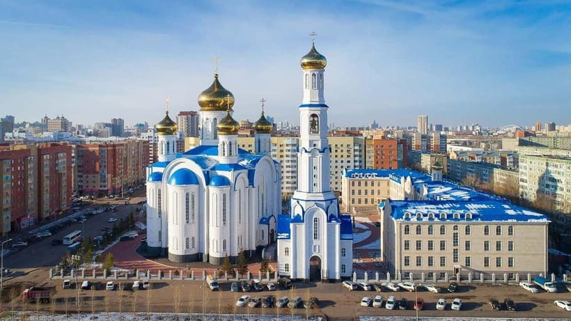 Astana City Tour: Certified Guide+Winetasting+All Inclusive - Assumption Cathedral and the importance of covering up