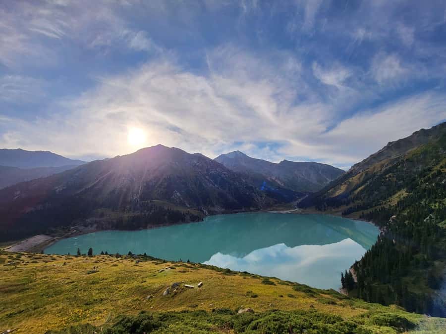 Big Almaty Lake Tour with Optional Hike - Taking the car to the viewpoint