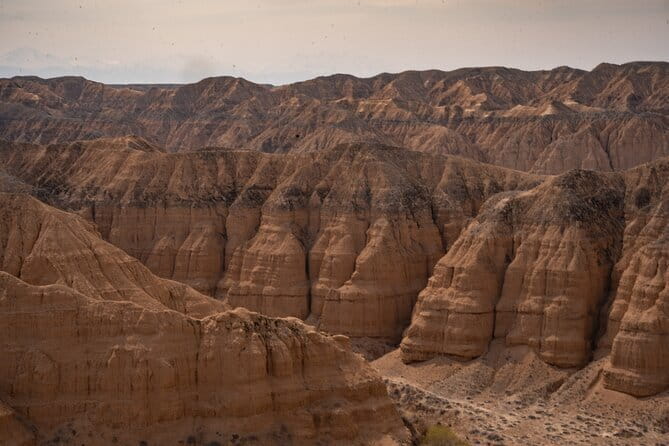 Charyn, Kolsay&Kaiyndy Lakes 2days tour with Mount View Stay - Moon Canyon and the four-hour road east