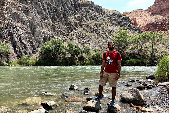 Discovering 6 Stunning Sights on Private Tour of Charyn Canyon - Moon Canyon and its change from burgundy to yellow