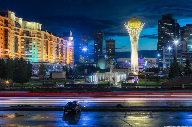 Guided Night Time Tour of Astana in a Private Car - The Grand Mosque, a powerful first stop