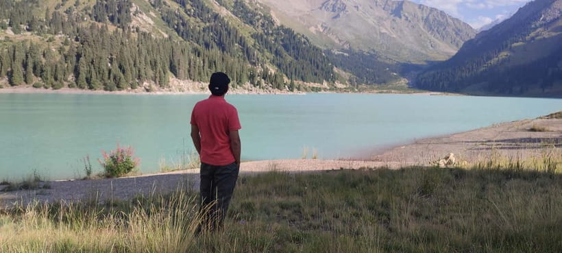 Hiking to the magical Big Almaty Lake - The first four hours: forests, rivers, and the Japanese Road