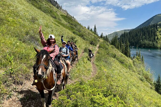 Kolsai Kaindy Lakes with Charyn Canyons 2-day tour - Kolsai Lake: the first major mountain view