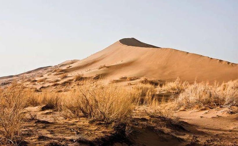 Two Day Tour to Altyn Emel: Singing Dune and Aktau Mountain - Katutau Mountains and stone shaped by fire
